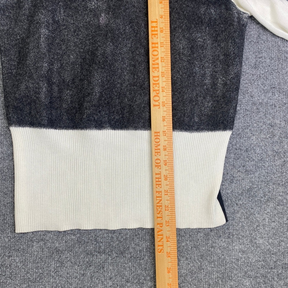 Rag & Bone Colorblock Merino Wool Mohair Blend Sweater Black Grey Cream Small - Picture 8 of 11